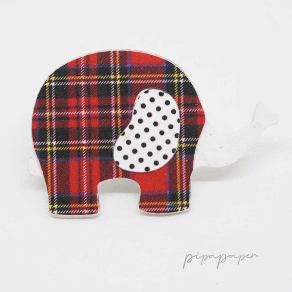 broche divertido papel reciclado