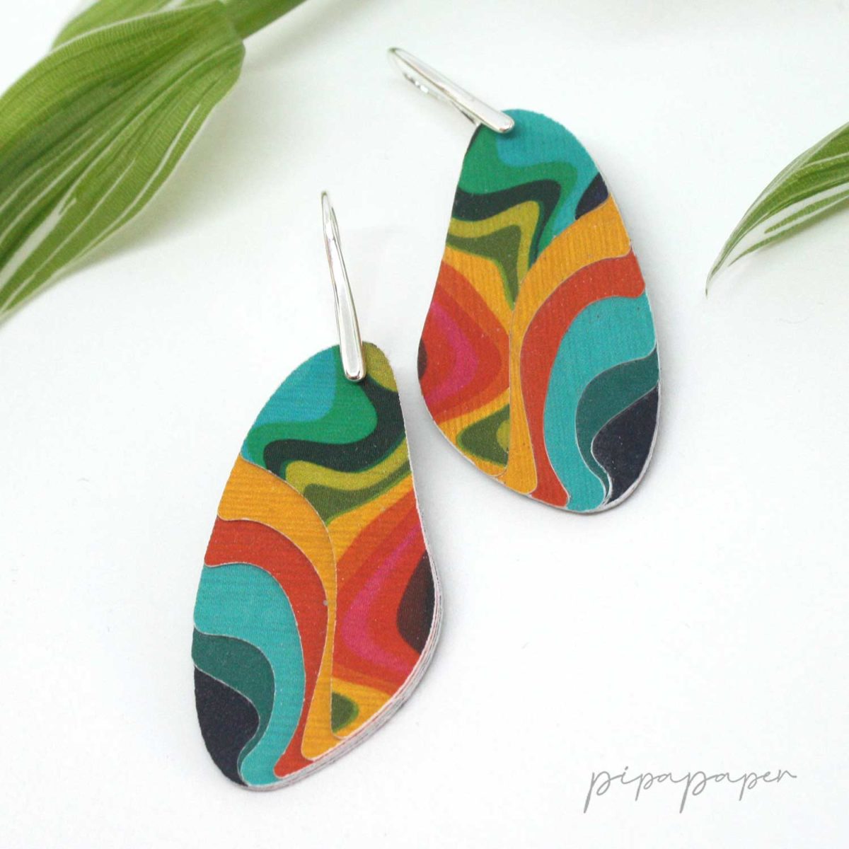 pendientes-originales-papel-hecho-a-mano–27 pendientes papel y plata artesanales reciclado