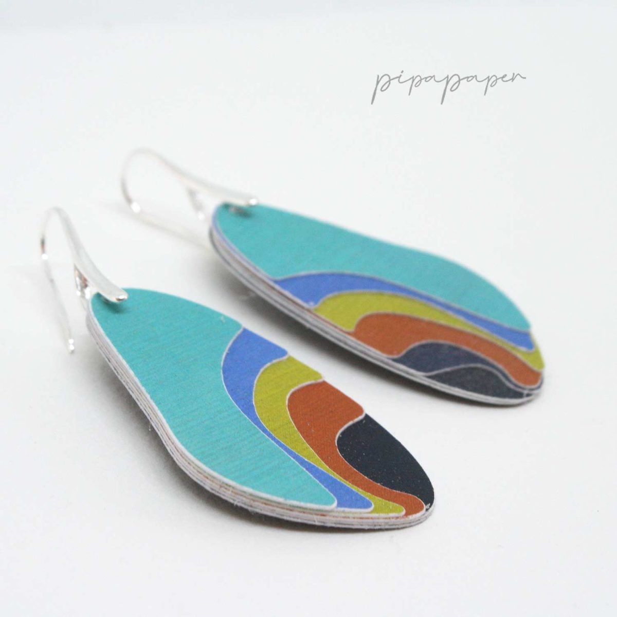 pendientes-originales-papel-hecho-a-mano–4 pendiente original reciclado papel y plata
