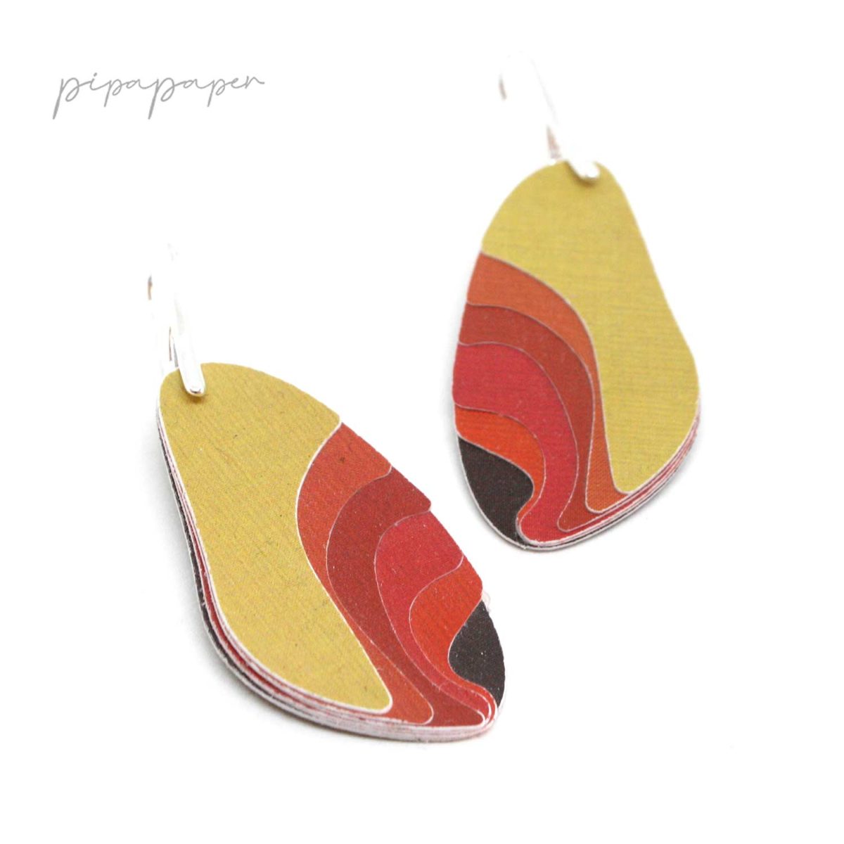 pendientes-originales-papel-hecho-a-mano–6 pendientes eco joyas papel y plata divertidos
