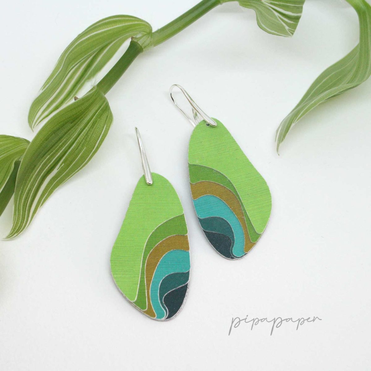 pendientes-originales-papel-hecho-a-mano–9 pendiente original reciclado papel y plata