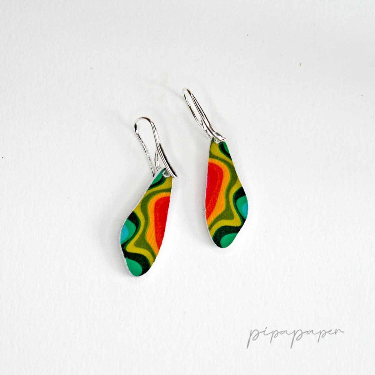 pendientes-alegres-originales-reciclado-ecologico-divertido–61 pendiente mini papel y plata eco joya