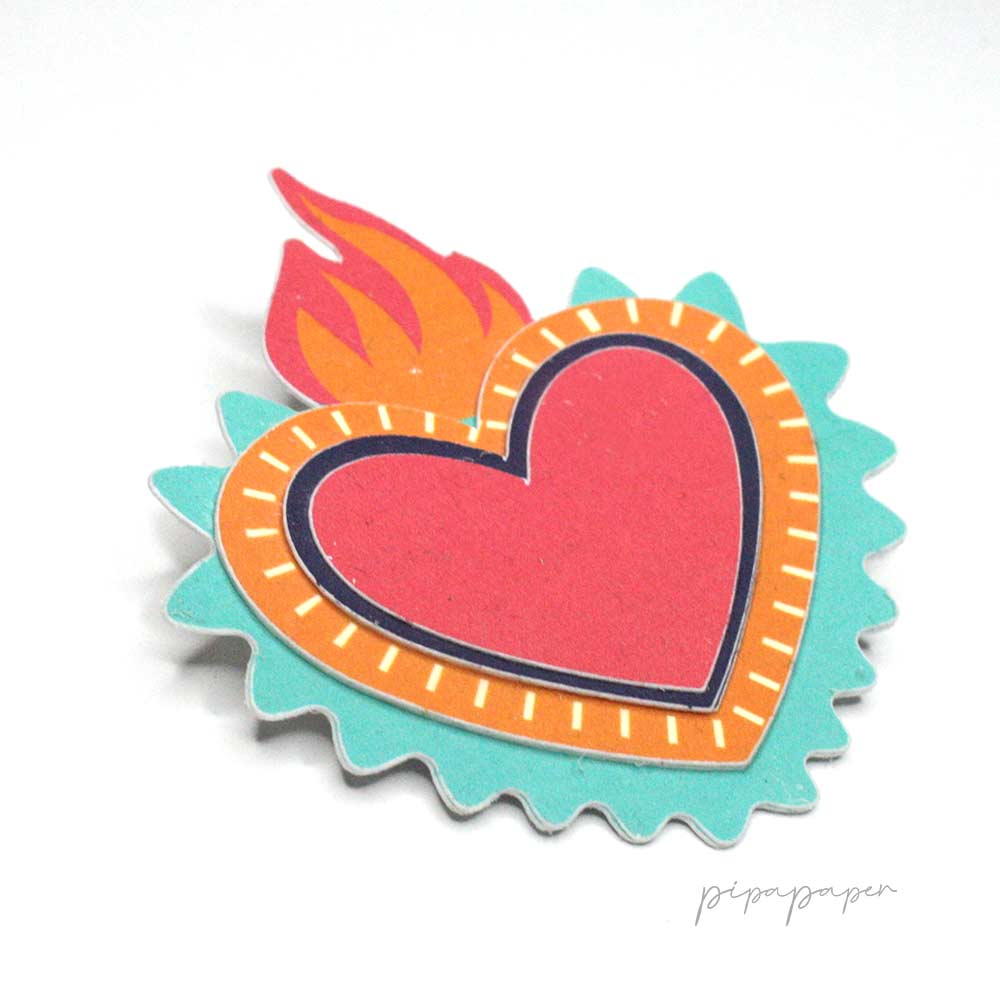 broche corazon colores original