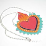 colgante corazon colores original