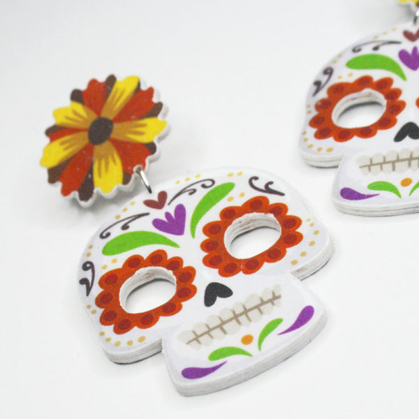 pendientes calavera originales y divertidos