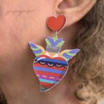 pendientes corazon colores divertidos