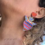 pendientes corazon colores divertidos