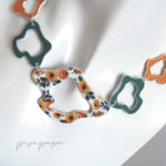 conjunto gargantilla pendientes joyas de papel