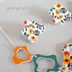 conjunto gargantilla pendientes joyas de papel