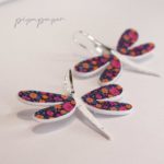 pendientes divertidos libélula coloridos