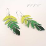 pendientes elegantes originales artesanos de papel