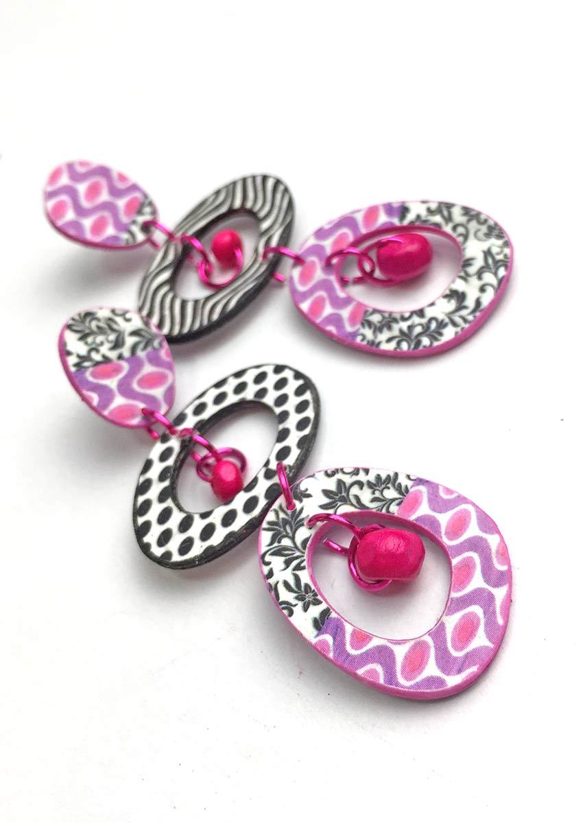pendiente-pop-art-carolina-papel-109 pendientes-diseño-originales-