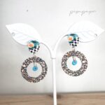 Pendientes de papel reciclado artesania eco joyas