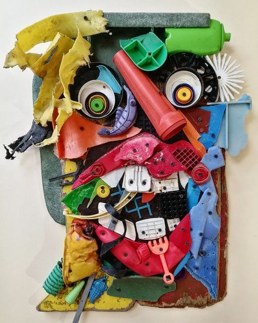 arte con materiales reciclados y basura