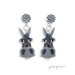 pendientes divertidos burro papel reciclado