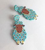 pendientes oveja divertida