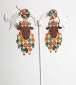 pendientes oveja divertida