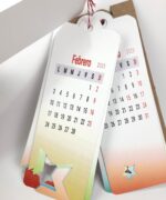 calendario artesanal creativo de pared reciclado 2025