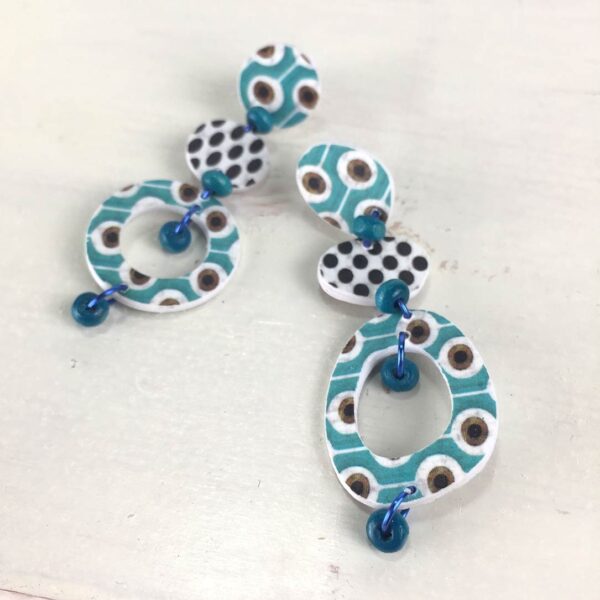 pendientes hechos mano mujer originales de fiesta