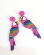 pendientes divertidos mujer hechos a mano loros