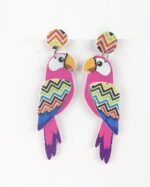 pendientes divertidos mujer hechos a mano loros