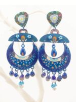 pendientes originales hechos a mano de fiesta en papel reciclado para mujer