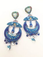 pendientes originales hechos a mano de fiesta en papel reciclado para mujer