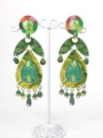 pendientes originales hechos a mano de fiesta en papel reciclado para mujer