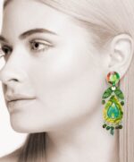 pendientes originales hechos a mano de fiesta en papel reciclado para mujer