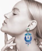 pendientes originales hechos a mano de fiesta en papel reciclado para mujer