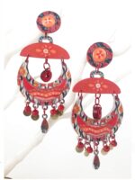 pendientes originales hechos a mano de fiesta en papel reciclado para mujer