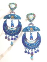 pendientes originales hechos a mano de fiesta en papel reciclado para mujer