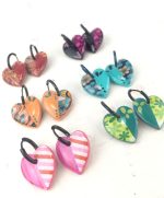 CORAZON mini CON ARO de acera. Joyas de papel