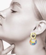 pendientes de elegantes y divertidos de papel reciclado y acero hechos con papel