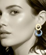 pendientes de elegantes y divertidos de papel reciclado y acero hechos con papel