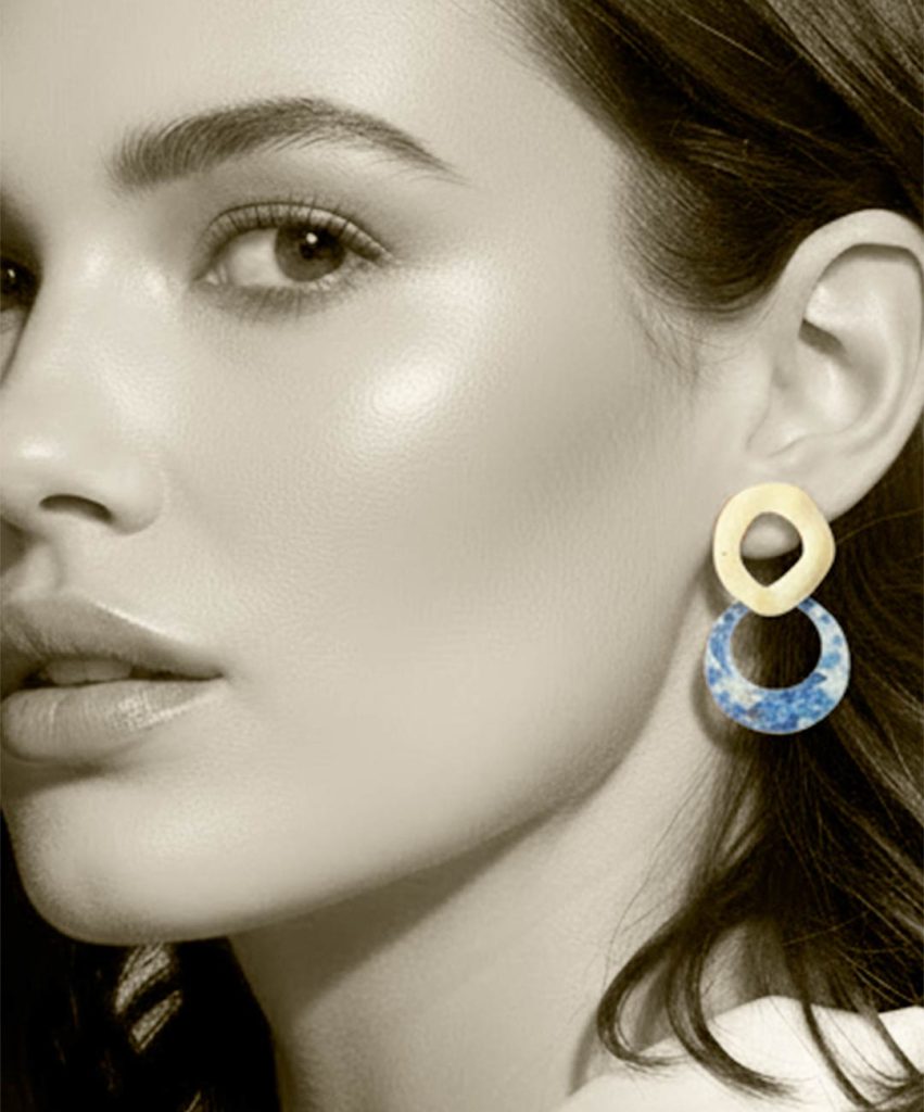 pendientes de elegantes y divertidos de papel reciclado y acero hechos con papel