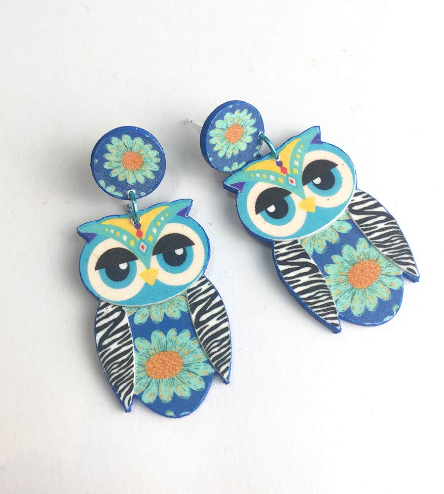 PENDIENTES BUHO CONEJO DIVERTIDOS
