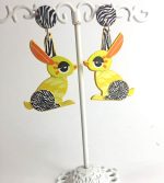 PENDIENTES BUHO CONEJO DIVERTIDOS