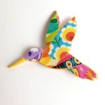 Broche papel reciclado divertido animales