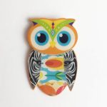 Broche papel reciclado divertido animales