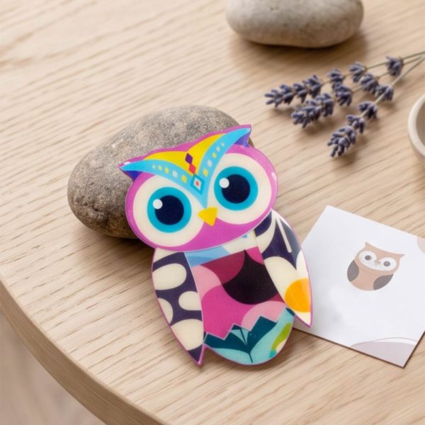Broche papel reciclado divertido animales