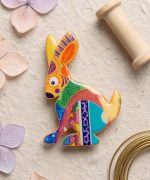 Broche papel reciclado divertido animales