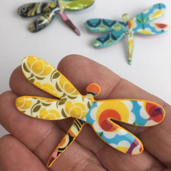 Broche papel reciclado divertido animales