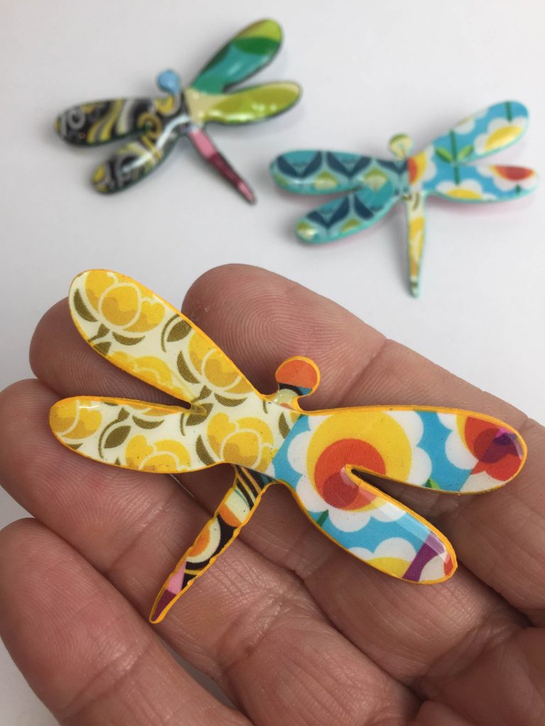 Broche papel reciclado divertido animales