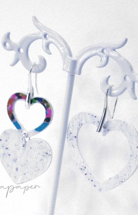 pendiente-papel-reciclado-corazones-eco-joya–27 pendientes corazón papel reciclado y plata eco joyas de papel